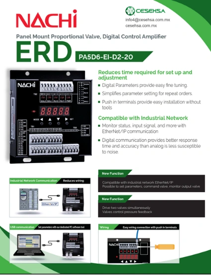 Brochure de al serie ERD