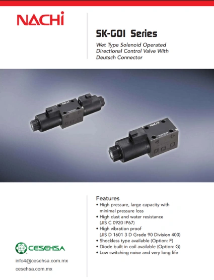 Brochure de la serie SK-G01