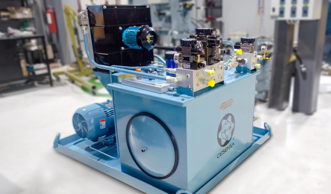 Diseño modular de unidad hidráulica NACHI